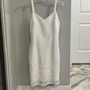 White House Black Market Women’s White Lace Dress